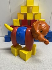 Vintage 1970 s Tupperware Children s Blocks, Primary Colors