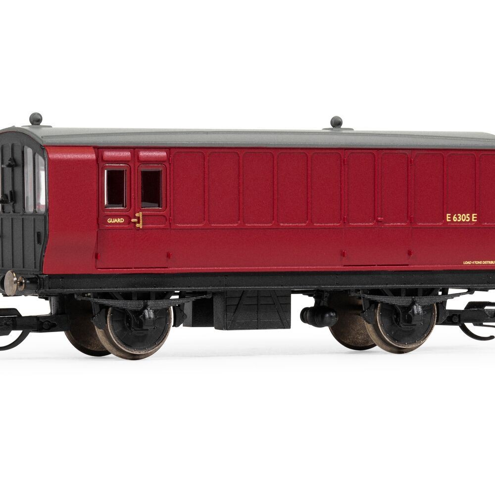 Hornby TT4062 BR 4 Wheel Coach 3rd Class Brake Baggage Rolling Stock TT:120