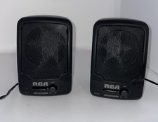 RCA Black Wired Volume Control Portable Speaker System