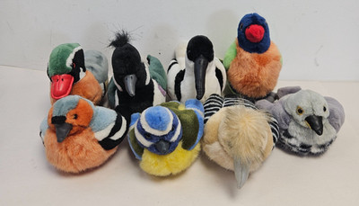 Wild Republic RSPB Audubon Plüsch Vögel Restposten Sammlung Stofftiere X8