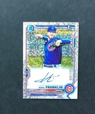 Kohl Franklin 2021 Auto Bowman Chrome Refractor 1st Rookie /299 Autograph Cubs