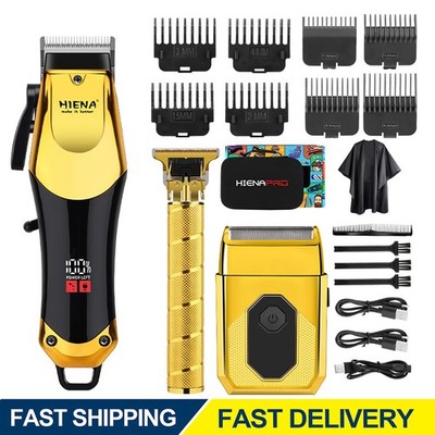 Professional Hair Clippers Trimmer Cutting Beard Cordless Barber Shaving Machine