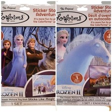 Colorforms Frozen Sticker Story Set Adventure Elsa Anna Disney Retro Pretend Toy