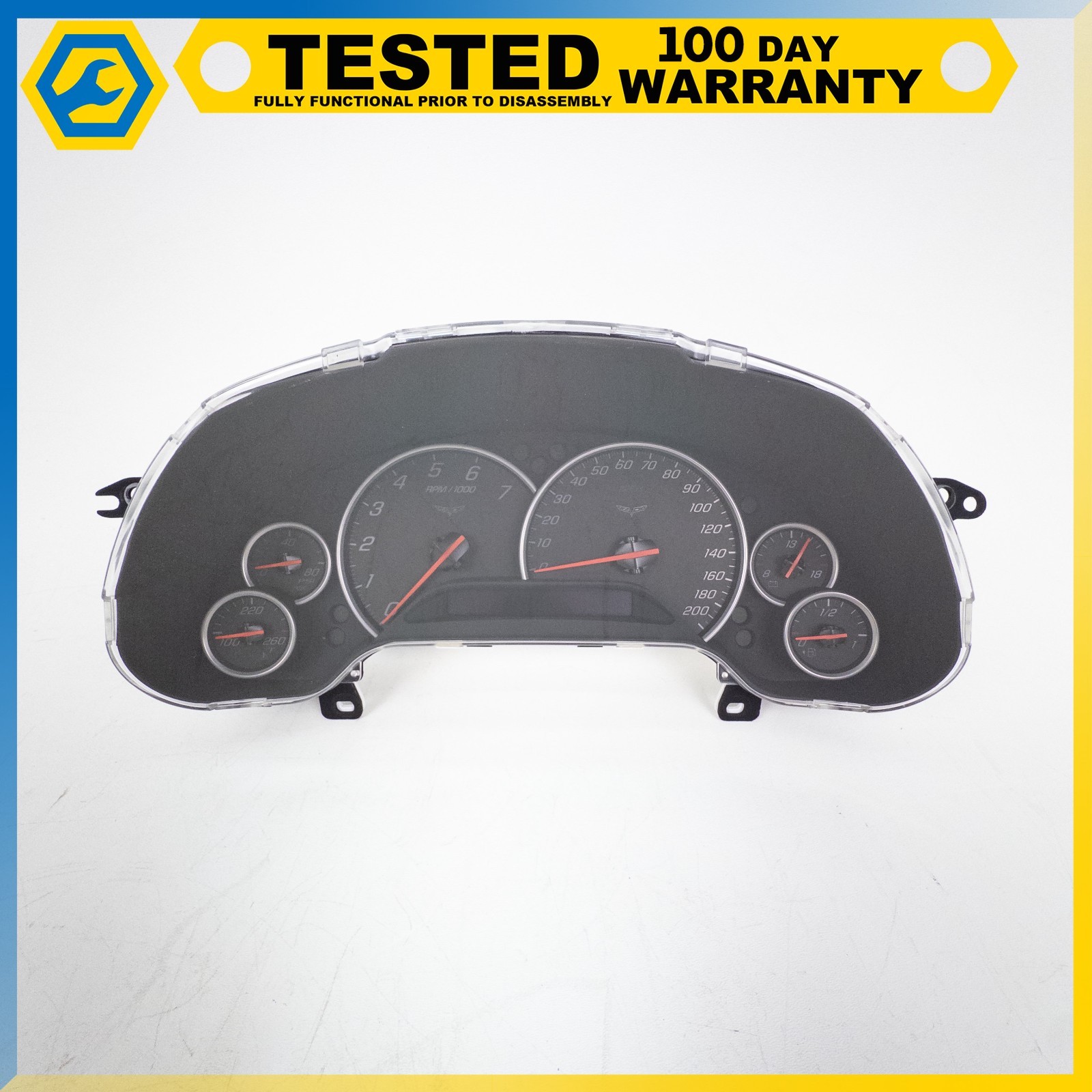 2005 CHEVROLET CORVETTE C6 INSTRUMENT GAUGE CLUSTER ASSEMBLY SPEEDOMETER OEM
