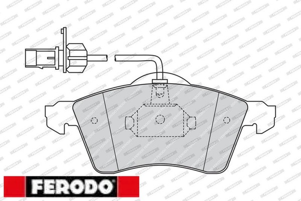 Ferodo FVR1518 Bremsbelagsatz FüR Scheibenbremse Bremsbelagsatz FüR VW-image