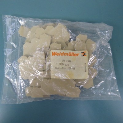 WEIDMULLER  1317660000 Qty of 50 per Lot TERM BLOCK END COVER BEIGE