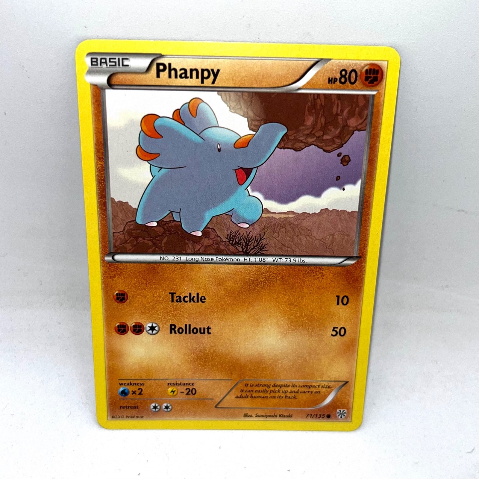 Phanpy 71/135 Common Plasma Storm Pokemon Lightly Played