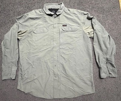 Wrangler Outdoor Series ATG Xtra Large Khaki Green Gorpcore Normcore Long Sleeve
