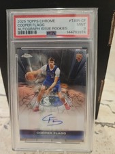 2025-26 Topps Chrome Cooper Flagg Issue Rookie RC Auto #TAIR-CF Psa 9 Mint