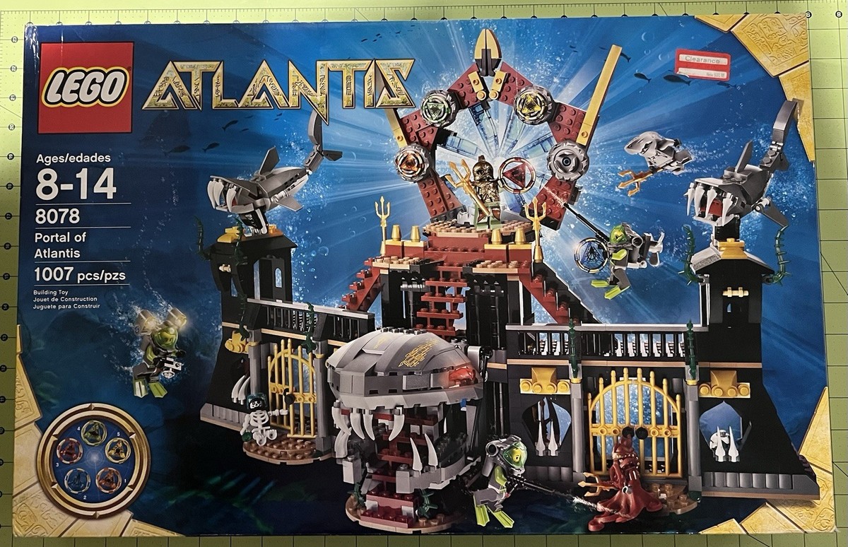 トミー　8点セット LEGO Atlantis: Portal of Atlantis (8078) - New in Sealed Box