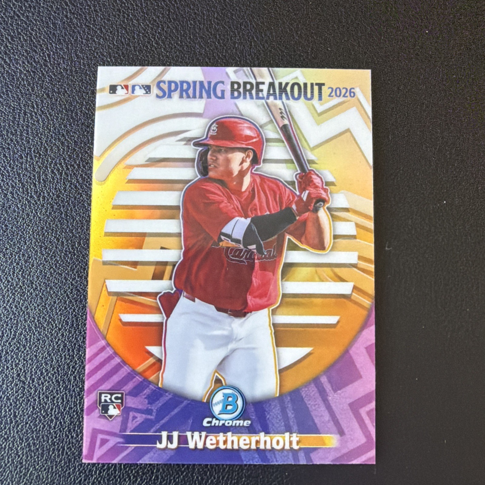 2026 Bowman Chrome - JJ Wetherholt #SB-2 - Spring Breakout Refractor (RC)