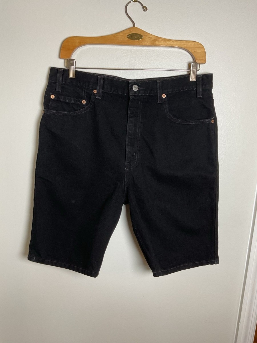 【00s levi's】euro hakama denim shorts y2k Vintage Y2K Levi's Black Denim Shorts Jorts Size 36 NWOT VTG Retro