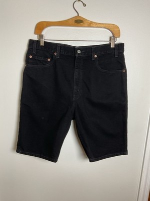 Vintage Y2K Levi's Black Denim Shorts Jorts Size 36 NWOT VTG Retro