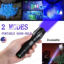 UV Flashlight Black Light Super Bright 120000lm Torch Ultra Violet Lamp LED