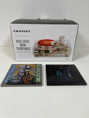 CROSLEY RSD 2020 TRANSLUCENT MINI TURNTABLE / 3'' POST MALONE / CZARFACE MF DOOM