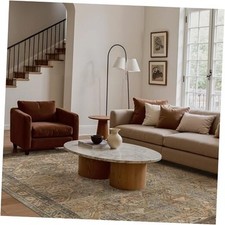 Washable Rug 5x7 Area Rug for Living 5' x 7' Rectangular Area Warm Taupe