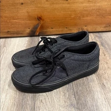 Vans Mens Atwood (Varsity Textile) Black/Pewter men's size 8