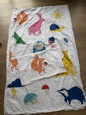 Next x Joules Kids Single Duvet + Pillowcase Bedding Set Animals Spotty