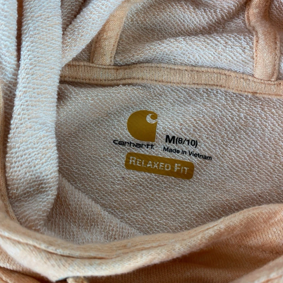 Sudadera con Capucha Carhartt Mujer Mediana 8/10 Naranja Relajado Agujeros para Pulgares 103591 Foto 4 de 4