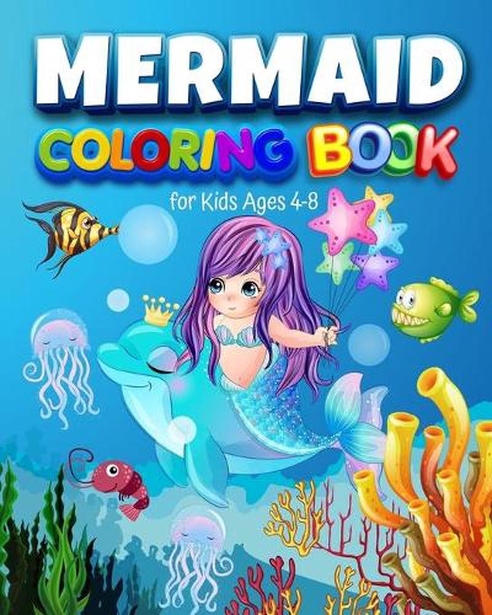 Mermaid Coloring Book for Kids Ages 4-8: Vol-02. 24 Gorgeous Coloring Pages Grea