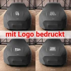 Indoor Car Cover Grey Logo Print Fits FORD MUSTANG VI COUPE 2015 - 2024
