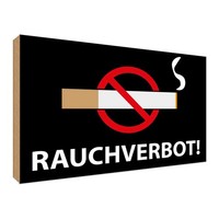 Holzschild 30X40 Cm Rauchverbot Dekoration Deko Geschenk Holz Schild