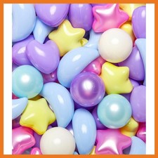 TRENDPLAY Ball Pit Balls 200pcs Star Heart Moon Shape Pink Blue Yellow Purple
