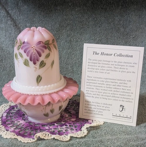 Fenton Horror Collection Rosalene Fair Lamp Limited Edition #869/1750 Signed