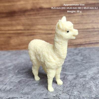 Hand Carved Natural Vegetable Ivory Alpaca Llama Decor 75mm