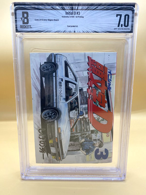 BGS 7.0 Initial D #3 Vol.3 First Print Graded Japanese Manga  First Edition
