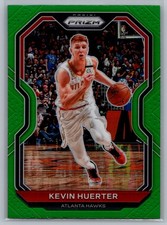 #107 Kevin Huerter 2020-21 Panini Prizm Green Prizms Atlanta Hawks
