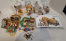 LEGO Disney Princess: Snow White and Seven Dwarfs Cottage (43242) Partial Build