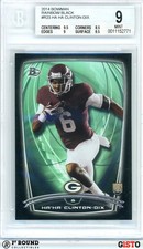 POP 1: Ha Ha Clinton-Dix RC BGS 9: 2014 Bowman Rainbow Black Rookie Gisto #R23