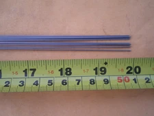 100 PCS. STAINLESS STEEL STRAIGHT LURE SHAFT WIRE FORM .045 X 20" INCHES LONG