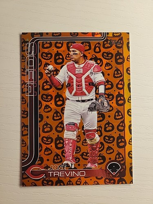 #ad 2025 Topps Update Series JOSE TREVINO Jack O#x27;Lantern #US13 Reds $4.49
