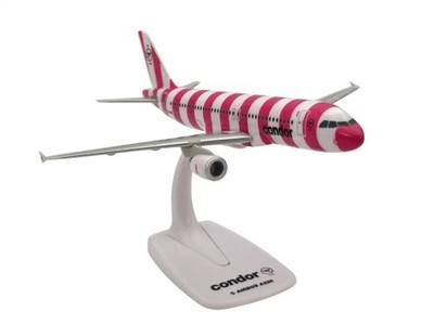 PPC Airbus A320 Condor ''FlyPink'' pink stripes D-AICS 1:200 Modellflugzeug