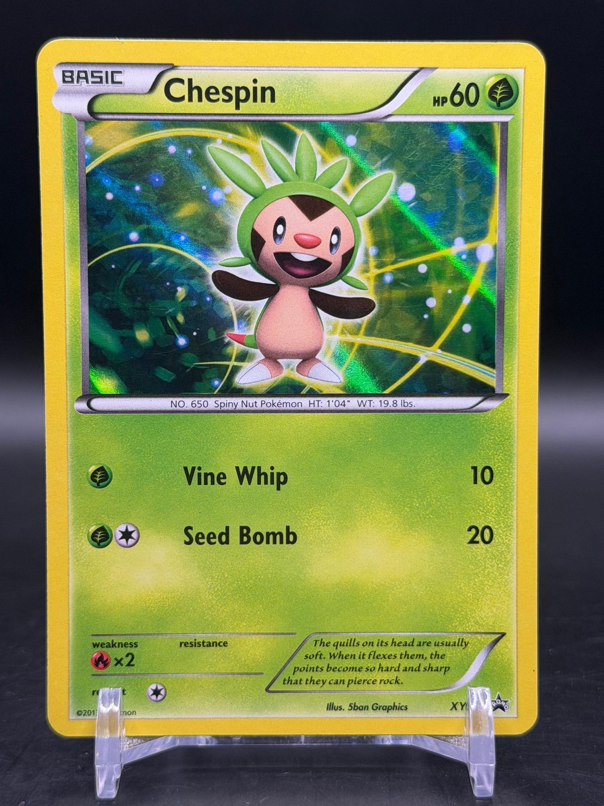 Chespin XY01 Holo Promo XY Promo Pokemon LP