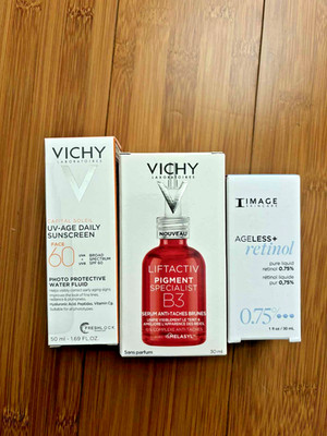 Vichy Liftactiv Pigment B3 Face sunscreen I Image Skincare Ageless retinol 0.75%