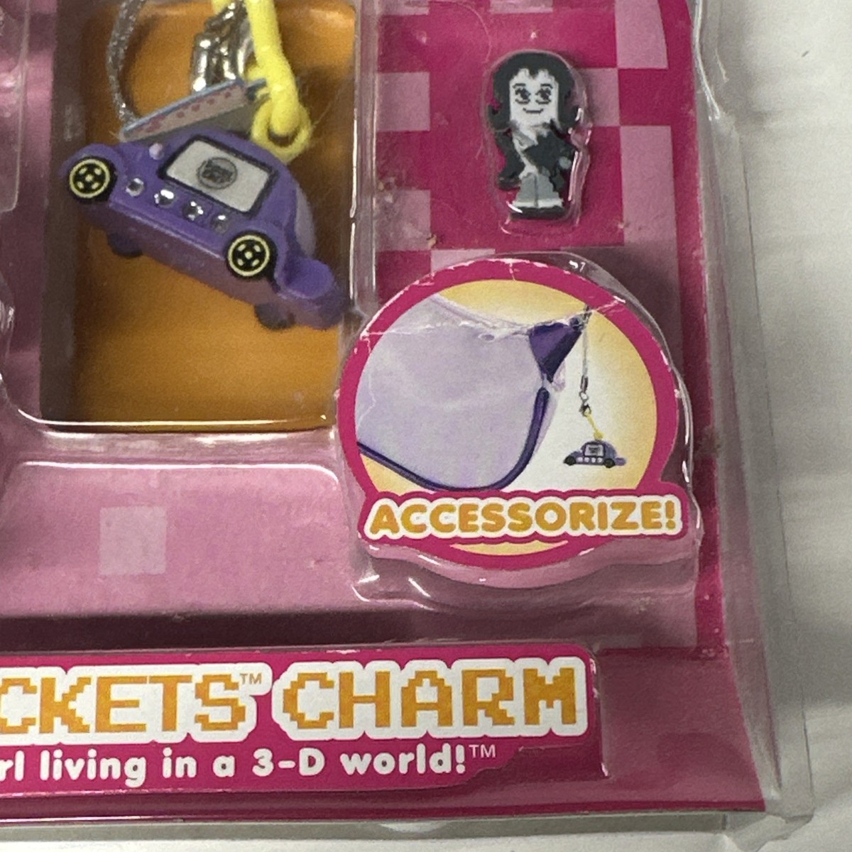 Pixel Chix 2006 Purple VW Road Trippin Car Unlockets Charm with