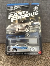 Hot Wheels Acura Integra Sedan GSR Fast And Furious Graphic Remix Silver Series