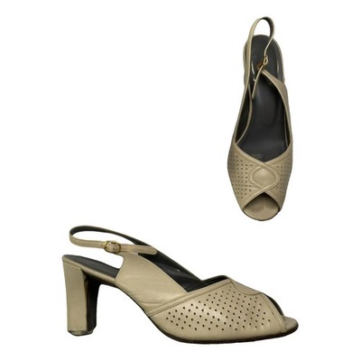 Dior Beige Leather Heel