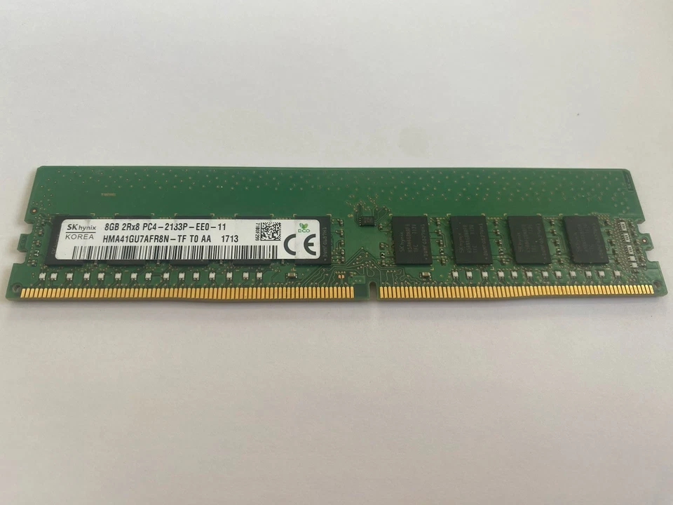 8GB DDR4 PC4-17000 2133mhz ECC UDIMM ECC Workstation RAM HMA41GU7AFR8N - TF - Image 2 of 4