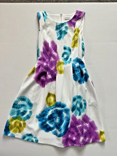 Calvin Klein Sleeveless fit & Flare Scuba Dress Bright Floral Size 6
