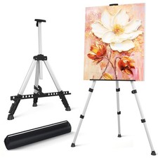 Art Easel Stand for Painting or Sign, Portable Adjustable 66 inches Display T...