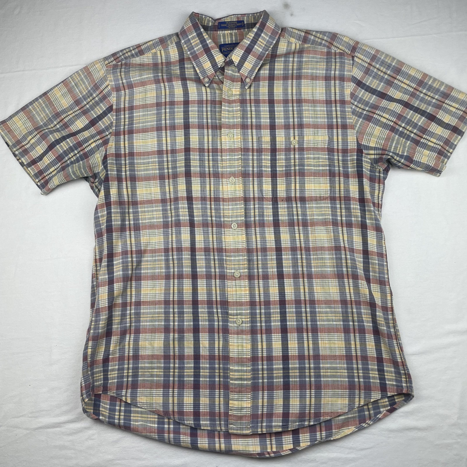 Pendleton OceanSide Shirt Men Large Multicolor Pl… - image 3