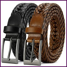 High Quality Genuine Leather Men Belts LONG Large Pin Buckle Metal Automatic