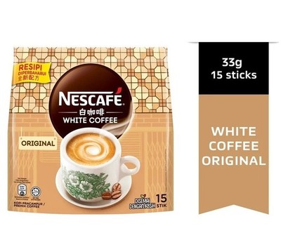 4 packs x 15 Sticks Nescafe White Coffee Original 33gram DHL SHIPPING