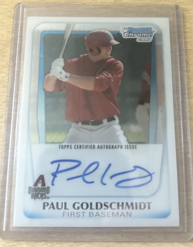 Paul Goldschmidt 2011 Bowman Chrome Auto Grade Worthy