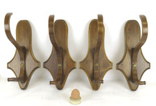 Wooden Wall Coat Hooks 4 Single Vintage Hangers CG3