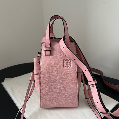 Loewe Hammock Mini Top handle Crossbody Pink Used Women Classic